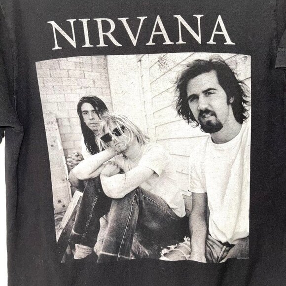 Tultex Nirvana T-Shirt Mens Size Medium M Crewneck Cotton Short Sleeve Black - Picture 3 of 6